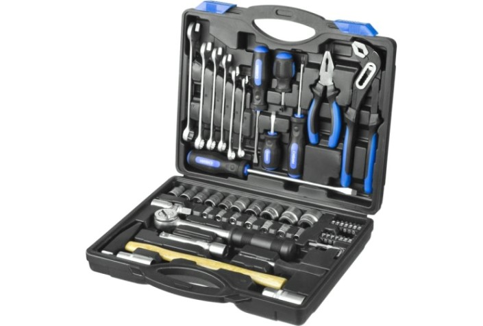 Набор инструментов Сибин 27765-H56 универсальный (1/2"+1/4"), 56 пр.