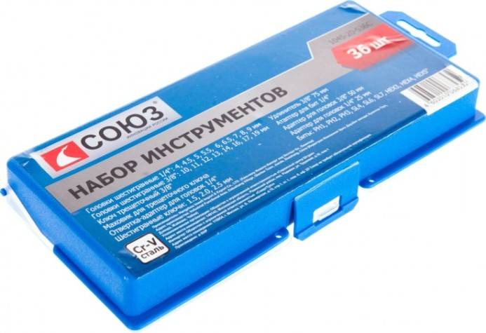Набор инструментов СОЮЗ 1045-20-S36C 36 предметов