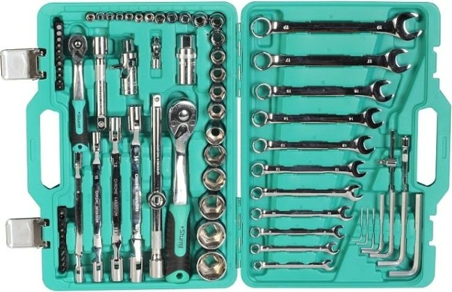 Набор инструментов Sturm 1045-20-S77 усиленный кейс, металл. замки, 77 предметов