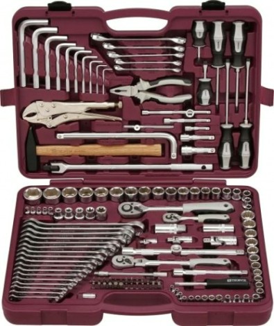 Набор инструментов THORVIK 1/4", 3/8" и 1/2"DR, 142 предмета универсальный [052063]