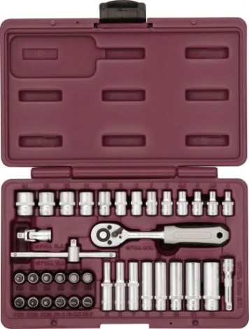 Набор инструментов THORVIK 1/4"DR, 38 предметов [052056]