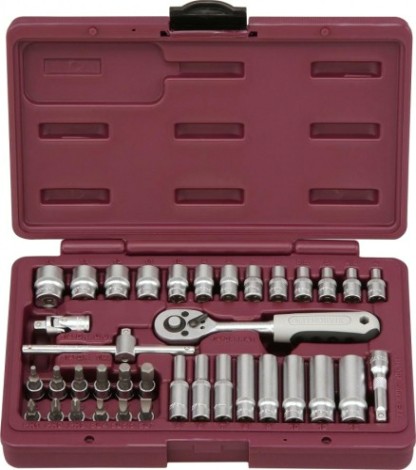 Набор инструментов THORVIK 1/4"DR, 38 предметов [052056]