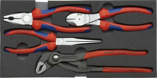 Набор инструментов в лотке KNIPEX 002001V01 4 предмета [KN-002001v01]