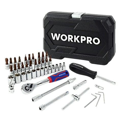 Набор инструментов WORKPRO WP202540 1/4" 46 шт. Набор инструментов WORKPRO WP202540 1/4" 46 шт.