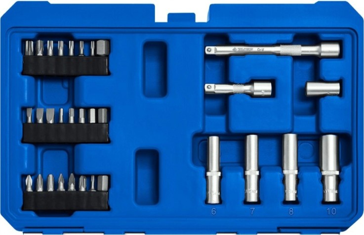 Набор инструментов ЗУБР А-57 предметов, универсальный [27671-H57]