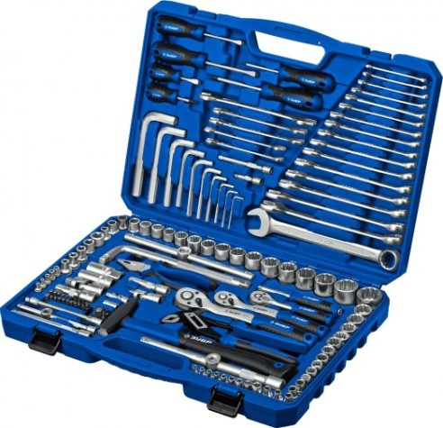 Набор инструментов ЗУБР Универсал-142 предмета [27670-H142]