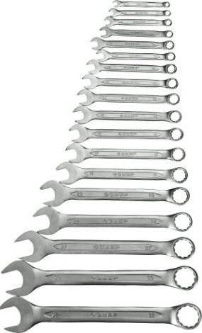 Набор ключей комбинированных гаечных ЗУБР МАСТЕР 6-32 мм, 18 предметов [27087-H18_z01]