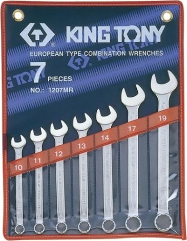 Набор ключей комбинированных KING TONY 1207MR 7 предметов Набор ключей комбинированных KING TONY 1207MR 7 предметов