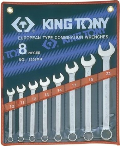 Набор ключей комбинированных KING TONY 1208MR 8 предметов Набор ключей комбинированных KING TONY 1208MR 8 предметов
