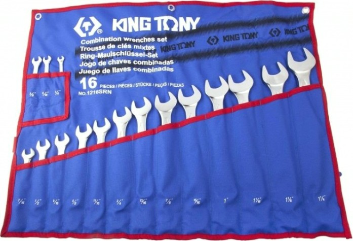 Набор ключей комбинированных KING TONY 1216SRN 16 предметов