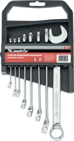 Набор ключей комбинированных MATRIX 15422 8 предметов