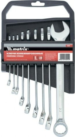 Набор ключей комбинированных MATRIX 15424 9 предметов