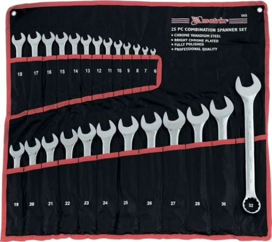 Набор ключей комбинированных MATRIX 15425 25 предметов