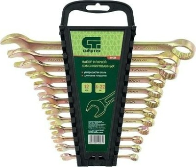 Набор ключей комбинированных СИБРТЕХ 6-22 мм 12 предметов [15439]
