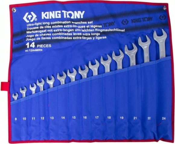 Набор ключей комбинированных удлиненных KING TONY 12A4MRN 14 предметов