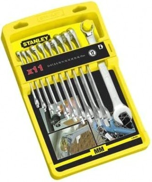 Набор ключей комбинированных удлиненных STANLEY 4-94-647 11 предметов Набор ключей комбинированных удлиненных STANLEY 4-94-647 11 предметов