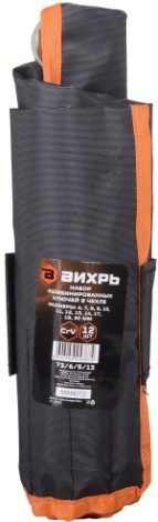 Набор ключей комбинированных ВИХРЬ 6-22 мм 12 предметов в чехле [73/6/5/13]