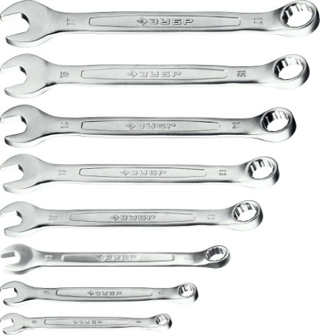 Набор ключей комбинированных ЗУБР 27088-H8_z01 МАСТЕР 6-17 мм, 8 предметов [27088-H8_z01]