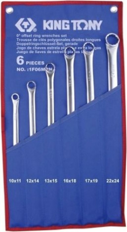 Набор ключей накидных прямых KING TONY 6 предметов 1F06MRN [1F06MRN]