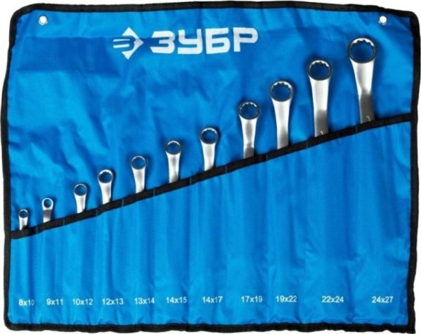Набор ключей накидных ЗУБР 27132-H11 11 предметов