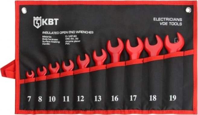 Набор ключей рожковых диэлектрических КВТ НИИ-21 1000 V [74707]