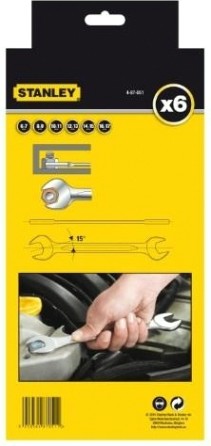 Набор ключей рожковых STANLEY 4-87-051 6 предметов Набор ключей рожковых STANLEY 4-87-051 6 предметов