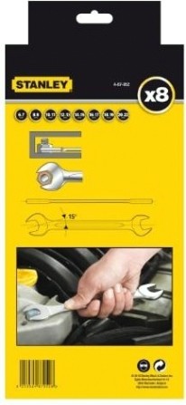 Набор ключей рожковых STANLEY 4-87-052 8 предметов