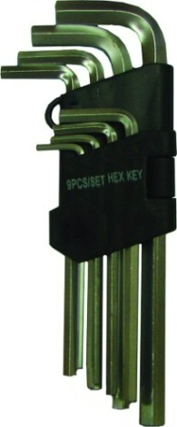 Набор ключей шестигранных Biber 90504 CrV 1.5-10мм 9шт. [тов-085697]