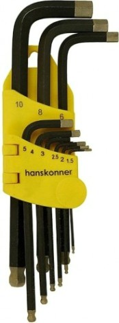 Набор ключей шестигранных HANSKONNER HK1045-04-9-L длинн s2 шар наконе, алмаз 9шт (1.5-10мм) Набор ключей шестигранных HANSKONNER HK1045-04-9-L длинн s2 шар наконе, алмаз 9шт (1.5-10мм)