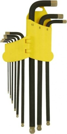 Набор ключей шестигранных HANSKONNER HK1045-04-9-XL супер-длин s2 шар након, алмаз 9 шт (1.5-10мм) Набор ключей шестигранных HANSKONNER HK1045-04-9-XL супер-длин s2 шар након, алмаз 9 шт (1.5-10мм)