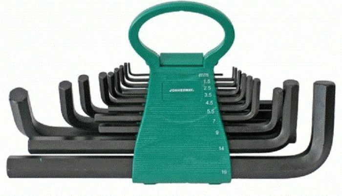 Набор ключей шестигранных JONNESWAY H01MH118S 1,5-19мм, 18 предметов [048732]