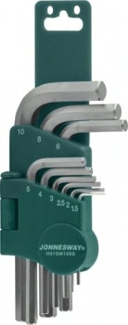 Набор ключей шестигранных JONNESWAY H01SM109S 1,5-10мм, 9 предметов [047090]