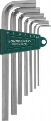 Набор ключей шестигранных JONNESWAY H02SM107S 2,5-10мм, 7 предметов [047091]