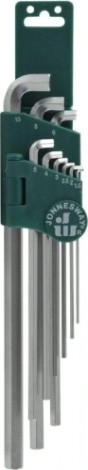 Набор ключей шестигранных JONNESWAY H03SS109S для труднодоступных мест, 9 предметов [049309]