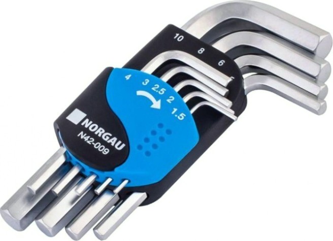 Набор ключей шестигранных Norgau тип N42-009 9 предметов [061003809]
