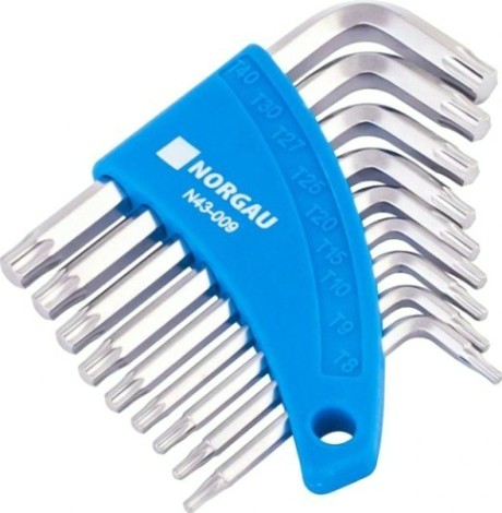 Набор ключей шестигранных Norgau тип N43-0098 torx 9 предметов [061047809]