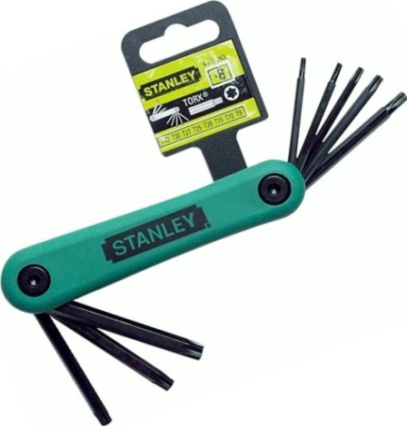 Набор ключей шестигранных STANLEY 4-69-263 комплект из 8-ми торцевых складных "torx" т9->т40 Набор ключей шестигранных STANLEY 4-69-263 комплект из 8-ми торцевых складных "torx" т9->т40