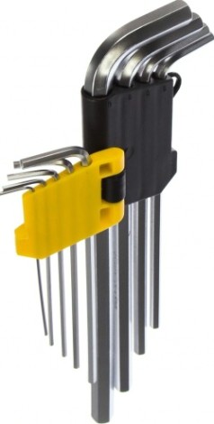 Набор ключей шестигранных STAYER HEX 1,5-10 "master" длинные, cr-v, 9 пр. [2741-H9]