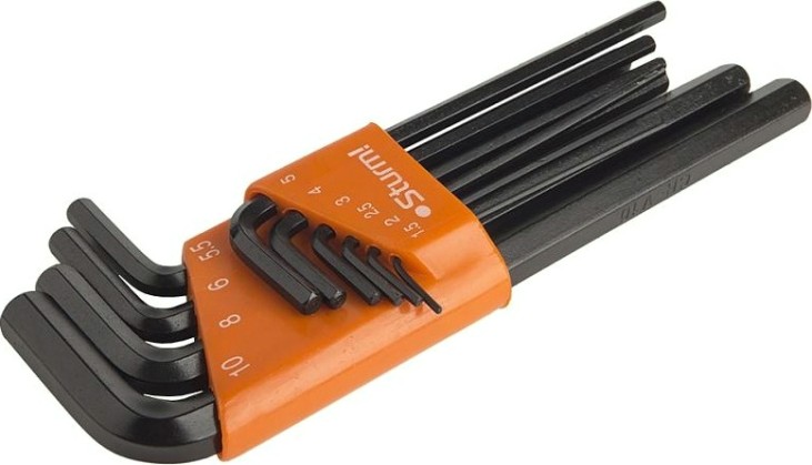 Набор ключей шестигранных Sturm 1045-04-10x10 cr-v, 10шт.