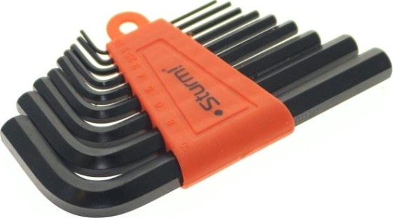 Набор ключей шестигранных Sturm 1045-04-9x9 cr-v, короткие, 9шт.