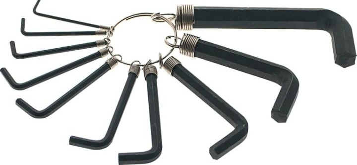 Набор ключей шестигранных Sturm 1045-21-S10-O155 имбусовые, hex, оксидированные, на кольце