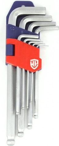 Набор ключей шестигранных WORKPRO WP222006 с шаром 9шт. в держателе Набор ключей шестигранных WORKPRO WP222006 с шаром 9шт. в держателе