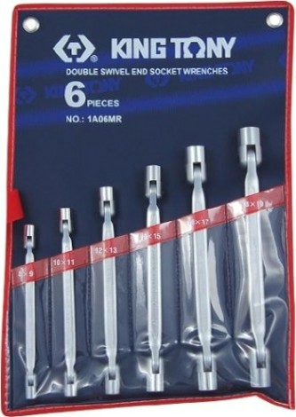 Набор ключей торцевых с шарниром KING TONY 1A06MR 6 предметов