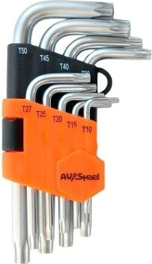 Набор ключей TORX AV Steel AV-367109 9 предметов