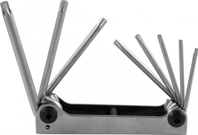 Набор ключей TORX JONNESWAY H07M08SF Т9-40 в ключнице, 8 предметов [047404]