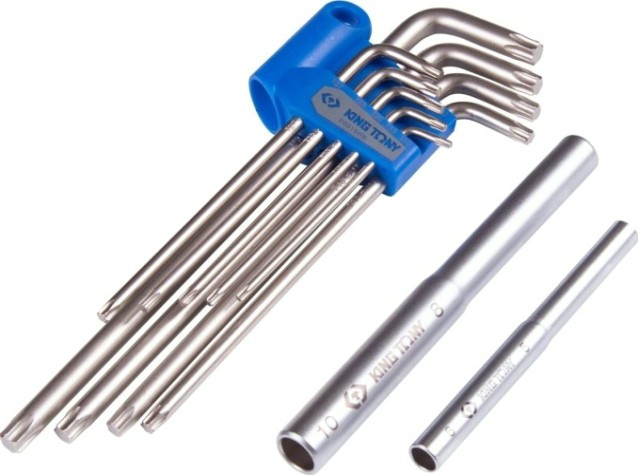 Набор ключей TORX KING TONY 20319PRU T10-T50, длинные, 11 предметов Набор ключей TORX KING TONY 20319PRU T10-T50, длинные, 11 предметов