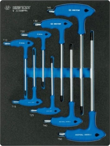 Набор ключей TORX KING TONY 9-22308TRV ложемент, 8 предметов Набор ключей TORX KING TONY 9-22308TRV ложемент, 8 предметов