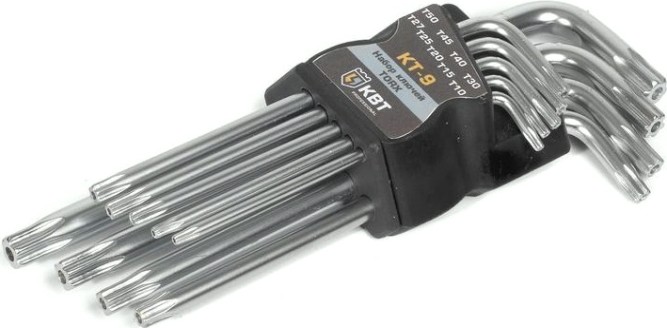 Набор ключей TORX КВТ КТ-9 (т10-т50) [79202]