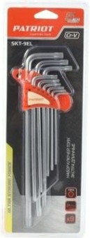 Набор ключей TORX PATRIOT SKТ-9EL экстра длинные T10-T50, CRV, 9 предметов [350002005]