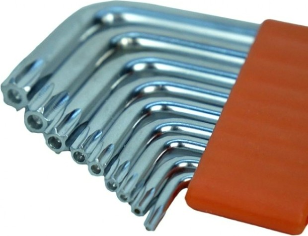 Набор ключей TORX Sturm 1045-04-9x9-TS имбусовые cr-v, t10-t50, короткие, 9шт.